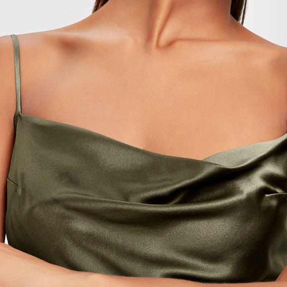 FLEUR DU MAL Teardrop Silk Slip Midi Dress NEW WITH TAGS - S - Picture 5 of 5